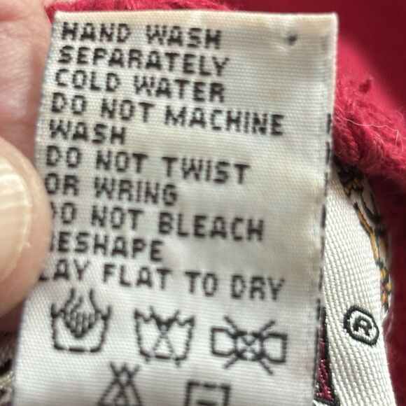 Vintage Tiara International Christmas Sweater Snowmen Faces Cardigan 90's Size M - Picture 13 of 15